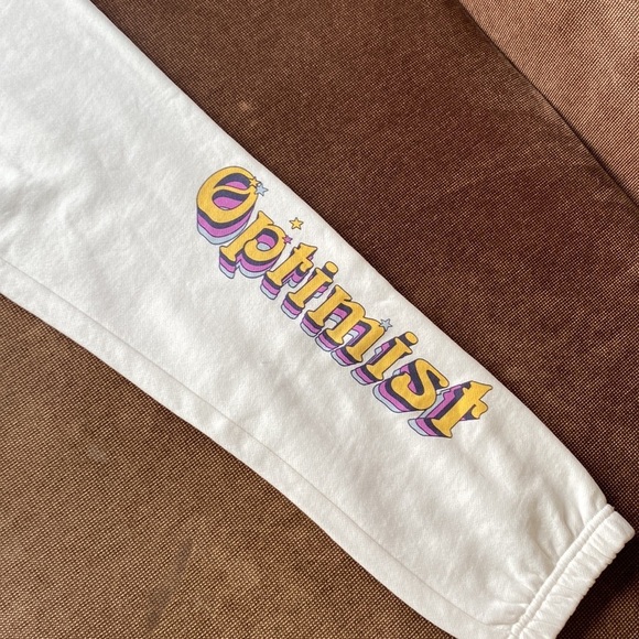 NWT SPIRITUAL GANGSTER OPTIMIST LAGUNA SWEATPANT IN CREAM SZ SMALL - Picture 5 of 15
